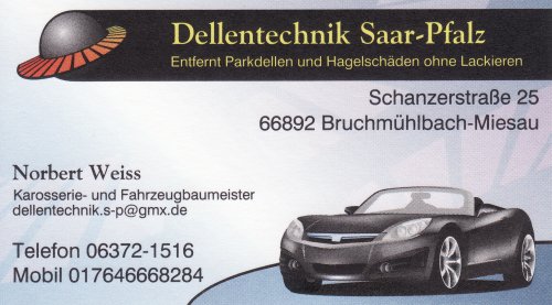 Smart-Repair & Beulendoktor in Saar-Pfalz-Gebiet - Dellentechnik